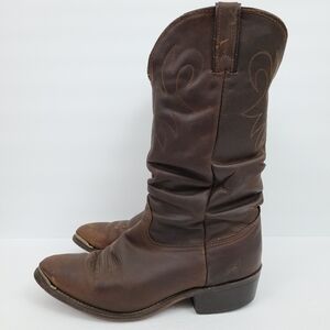 Durango Slouch Leather Cowboy Boots Mens 10 D